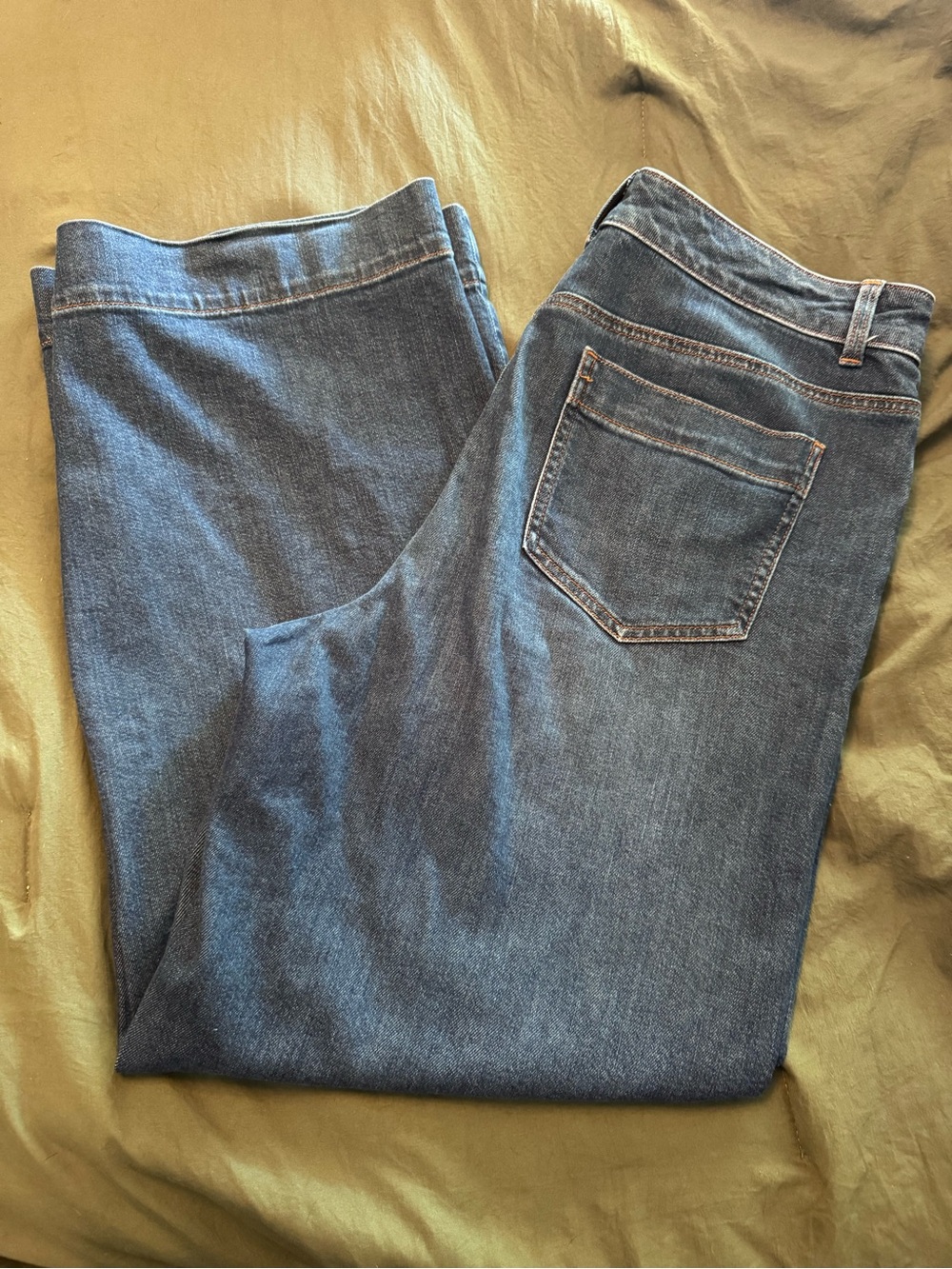Talbots Dark Blue Denim Trouser Jeans